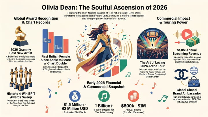 Olivia Dean Net Worth: Age, Height, Top Songs & Career 2 Olivia Dean Net Worth 3